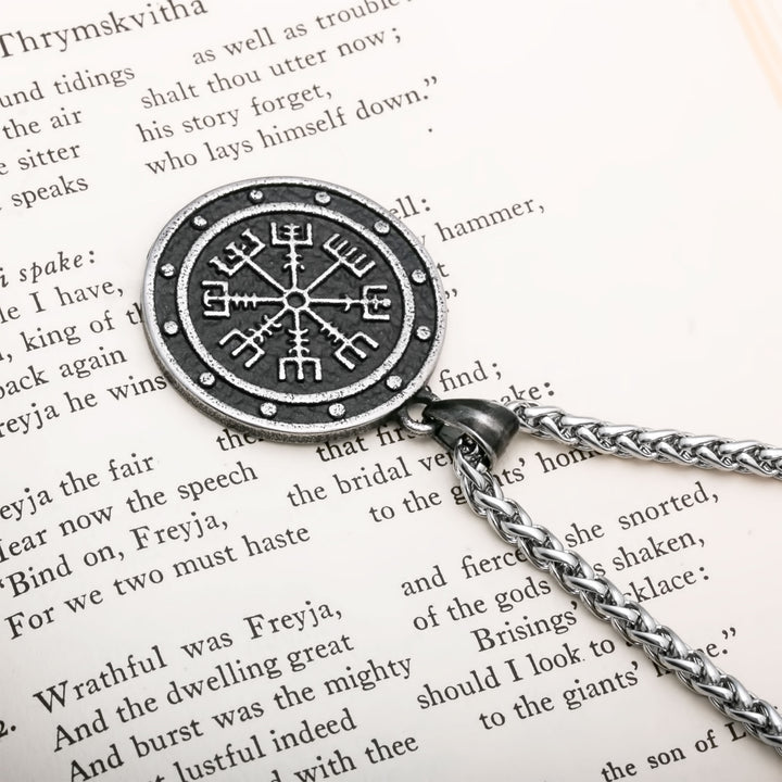 Vegvisir Viking Pendant Necklace 316L Stainless Steel