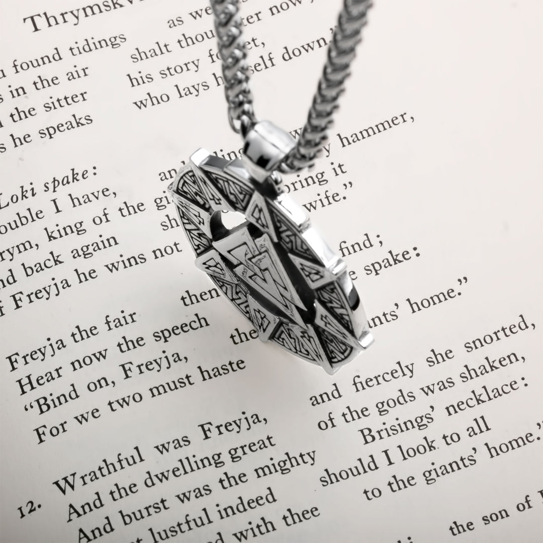 Valknut Viking Pendant Necklace 316L Stainless Steel