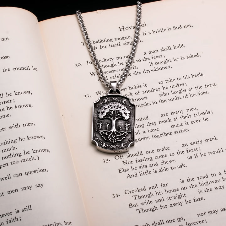 Yggdrasil Viking Pendant Necklace 316L Stainless Steel