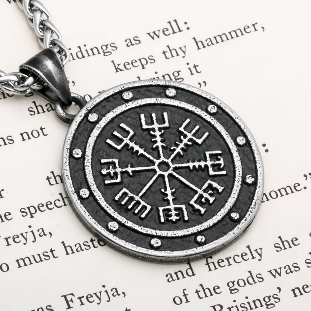 Vegvisir Viking Pendant Necklace 316L Stainless Steel