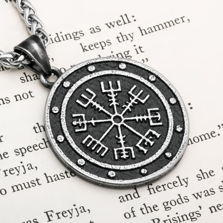 Vegvisir Viking Pendant Necklace 316L Stainless Steel