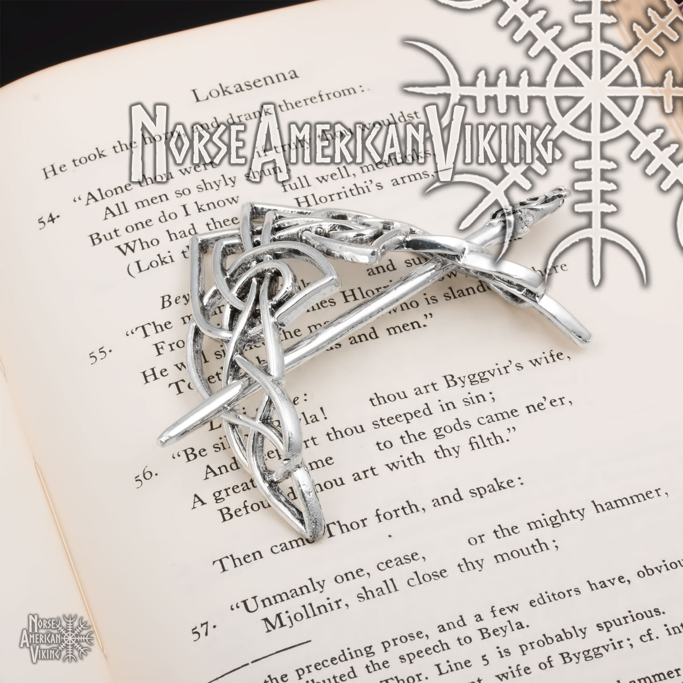 Viking Norse Knot Elven Elf Hair Pin