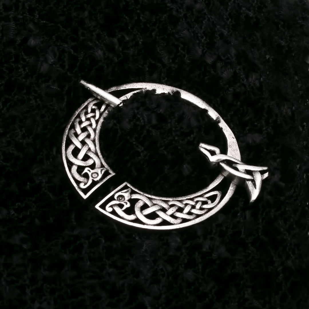 Viking Dragon Plait Borre Fibula Brooch