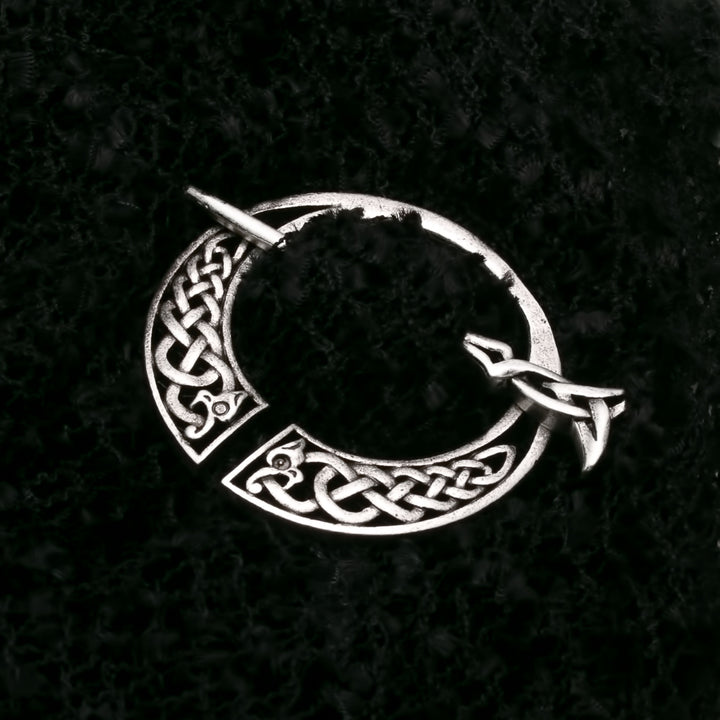 Viking Dragon Plait Borre Fibula Brooch