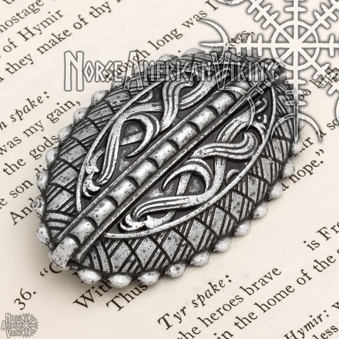 Raven Viking Brooch Zinc Alloy