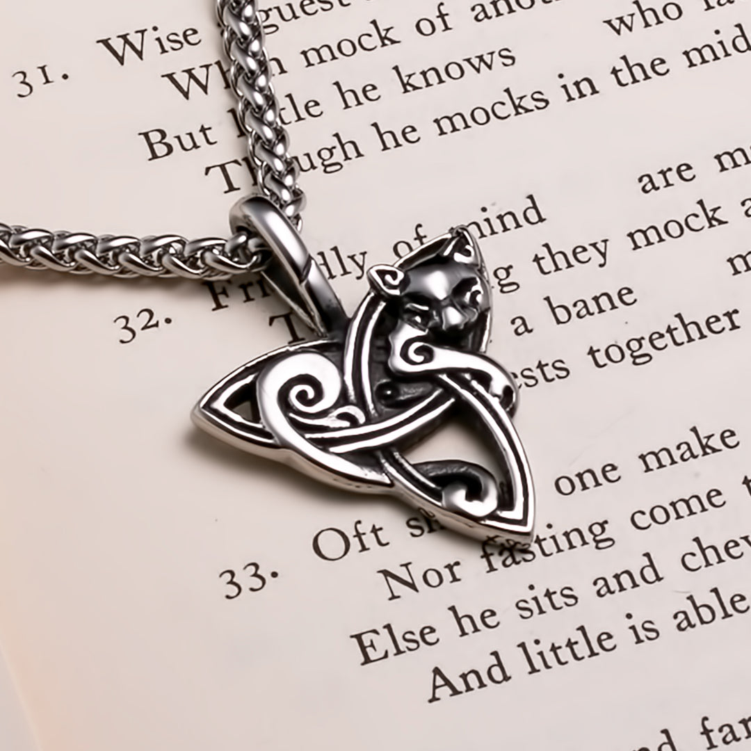 Celtic Trinity Knot Viking Pendant Necklace 316L Stainless Steel