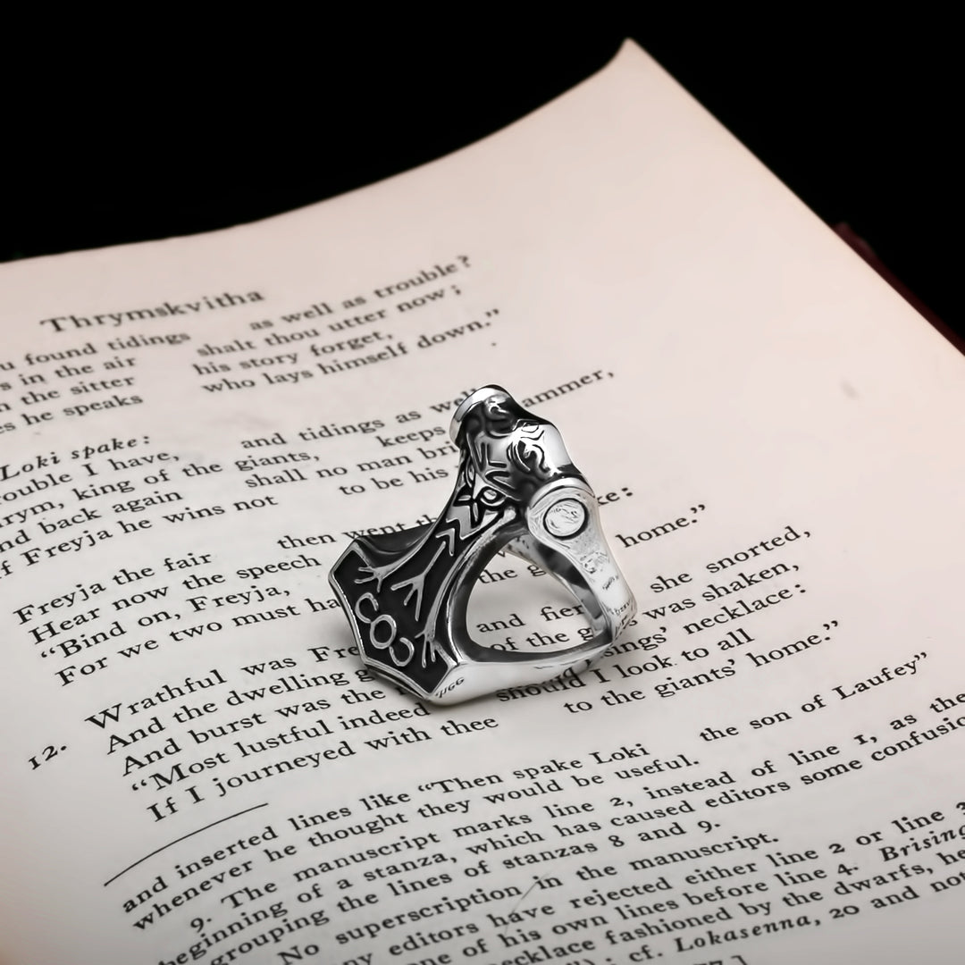 Mjolnir Odin Viking Ring 316L Stainless Steel - view 3