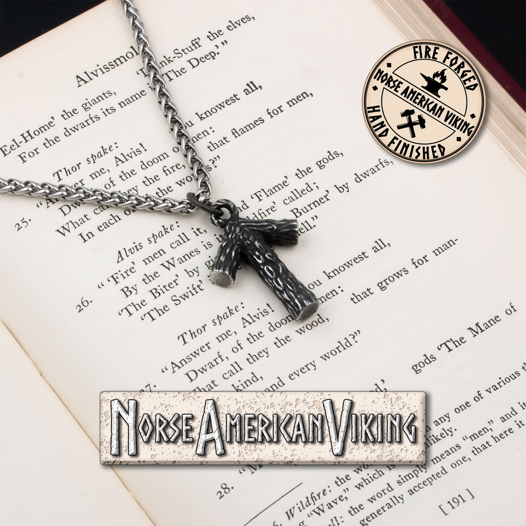 Viking Rune Tiwaz Stainless Steel Pendant Necklace