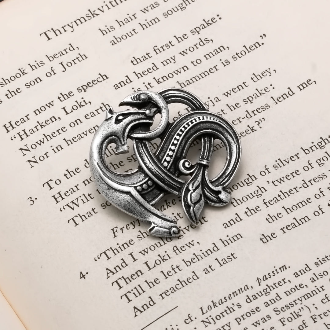 Viking Dragon Oseberg Fibula Brooch