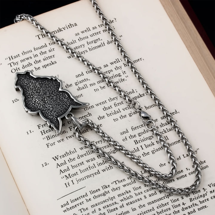 Celtic Owl Pendant Necklace Stainless Steel Viking