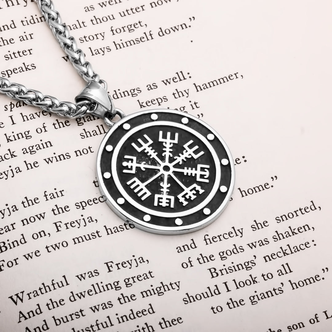 Vegvisir Viking Pendant Necklace 316L Stainless Steel