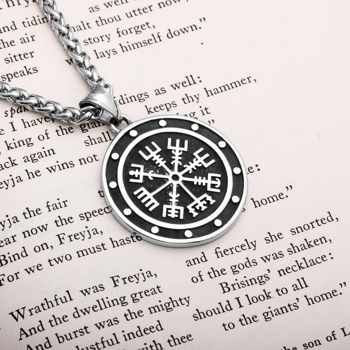 Vegvisir Viking Pendant Necklace 316L Stainless Steel