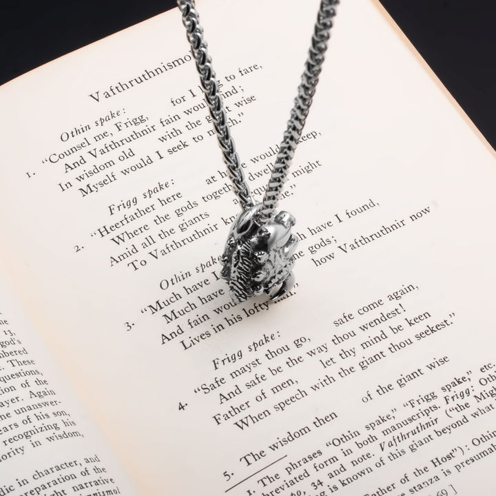 Viking Boar Gullinbursti Stainless Steel Pendant Necklace