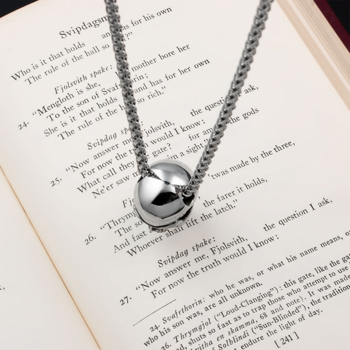 Skull of Your Enemy Pendant Necklace Stainless Steel Viking