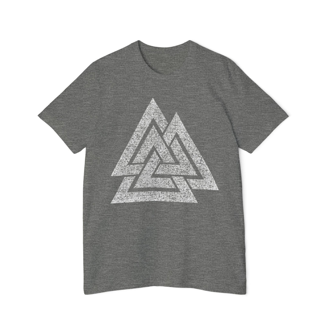 Viking Valknut Slain Warrior Knot Odin USA Made Unisex Short Sleeve Jersey T-Shirt