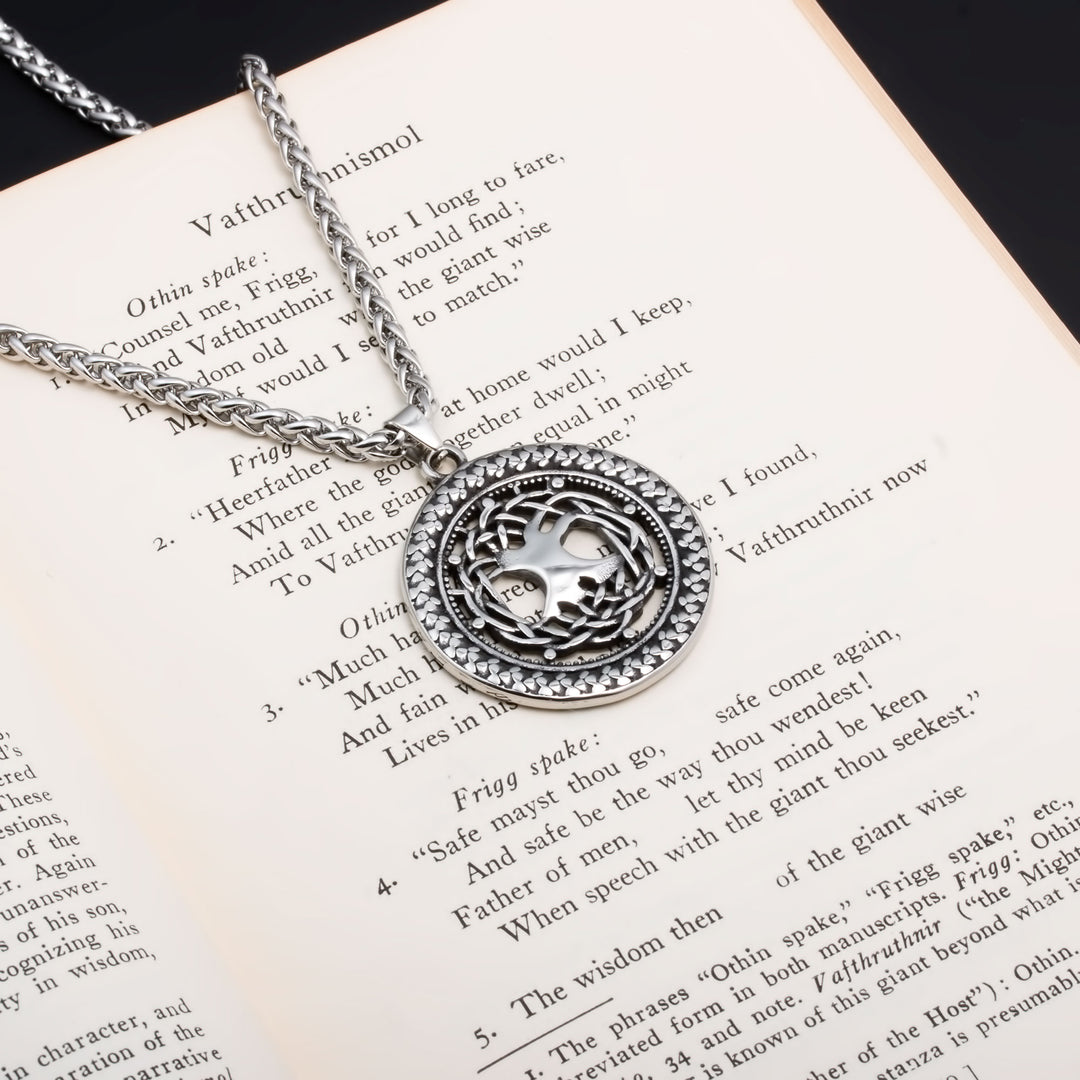 Yggdrasil Viking Pendant Necklace 316L Stainless Steel