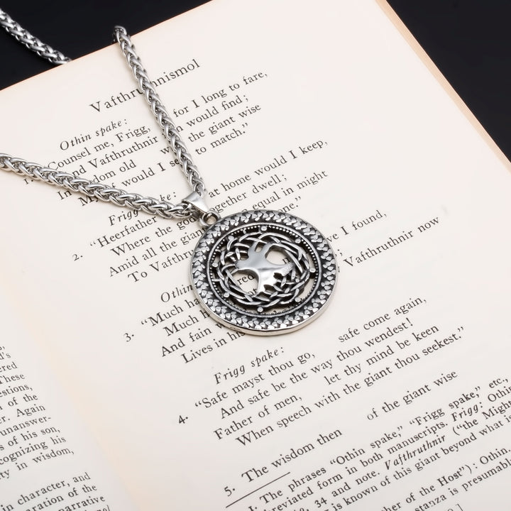 Yggdrasil Viking Pendant Necklace 316L Stainless Steel