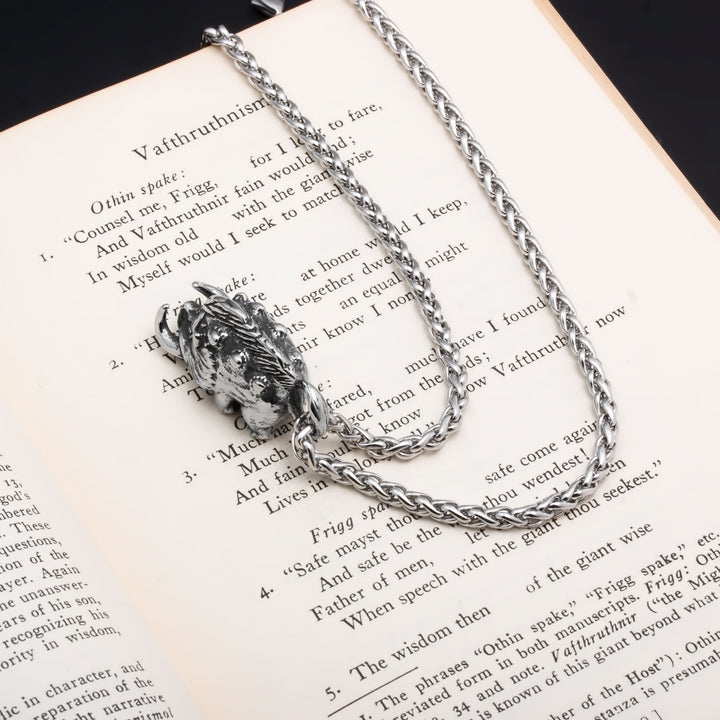 Viking Boar Gullinbursti Stainless Steel Pendant Necklace