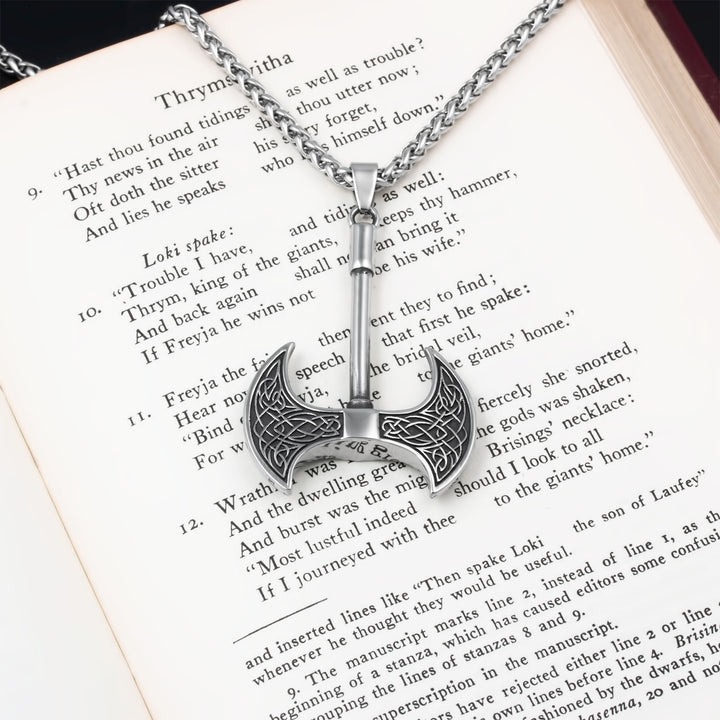 Axe Viking Pendant Necklace 316L Stainless Steel