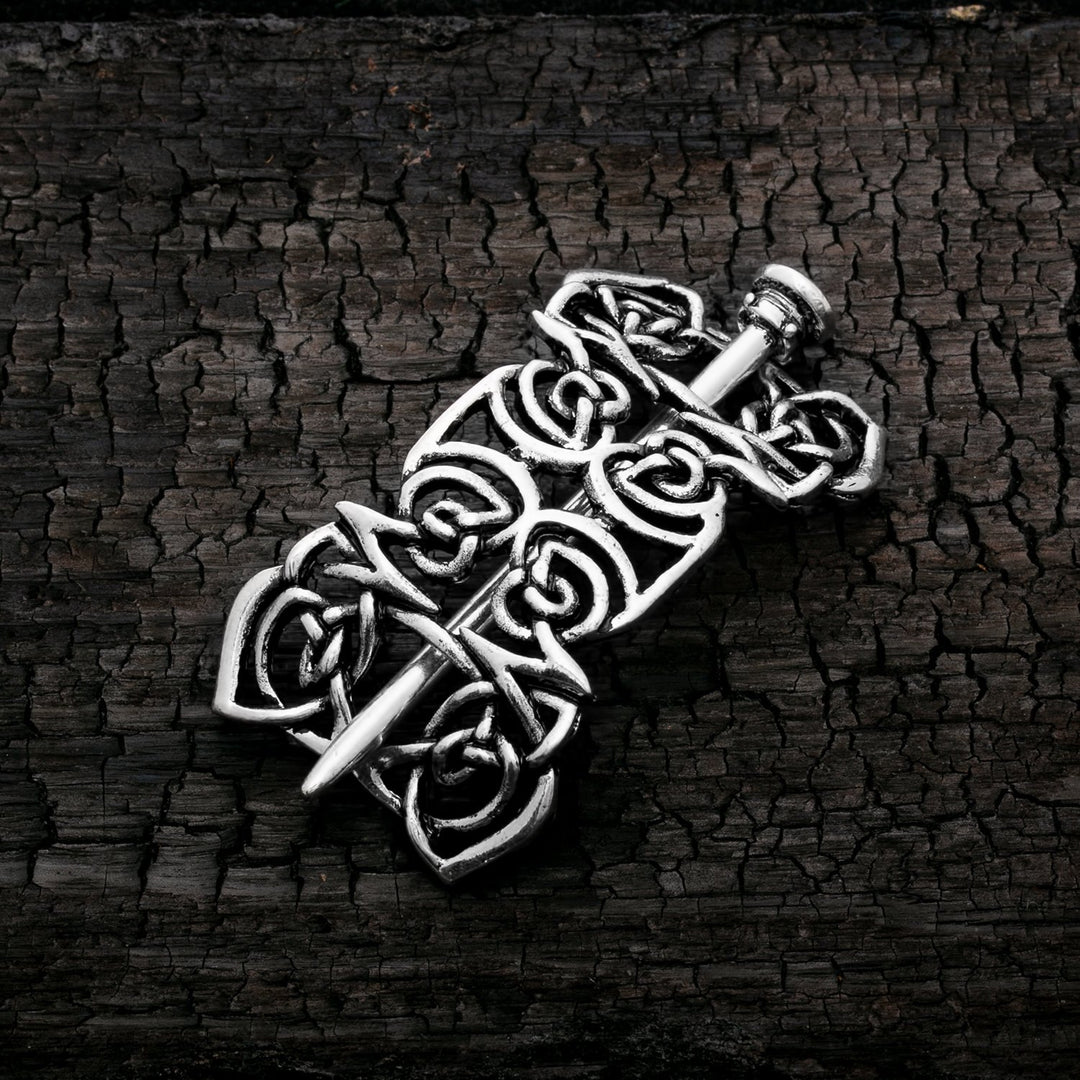 Celtic Rose Hair Pin Zinc Alloy - view 2