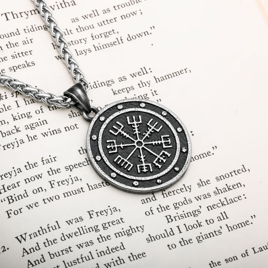 Vegvisir Viking Pendant Necklace 316L Stainless Steel