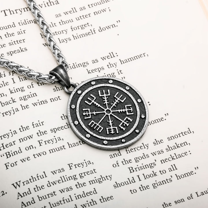 Vegvisir Viking Pendant Necklace 316L Stainless Steel