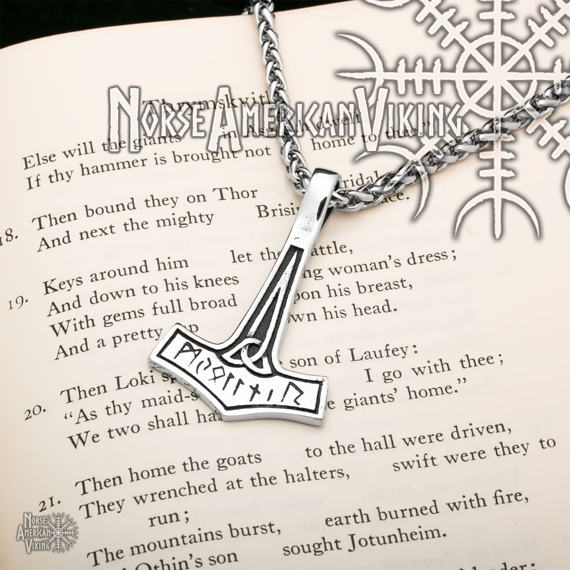 Portachiavi Vichingo Con Martello Di Thor Mjolnir | Ciondolo In Metallo Con Rune Valknut E Triquetra | Paracord Resistente E Moschettone | Regalo Mitologia Norrena