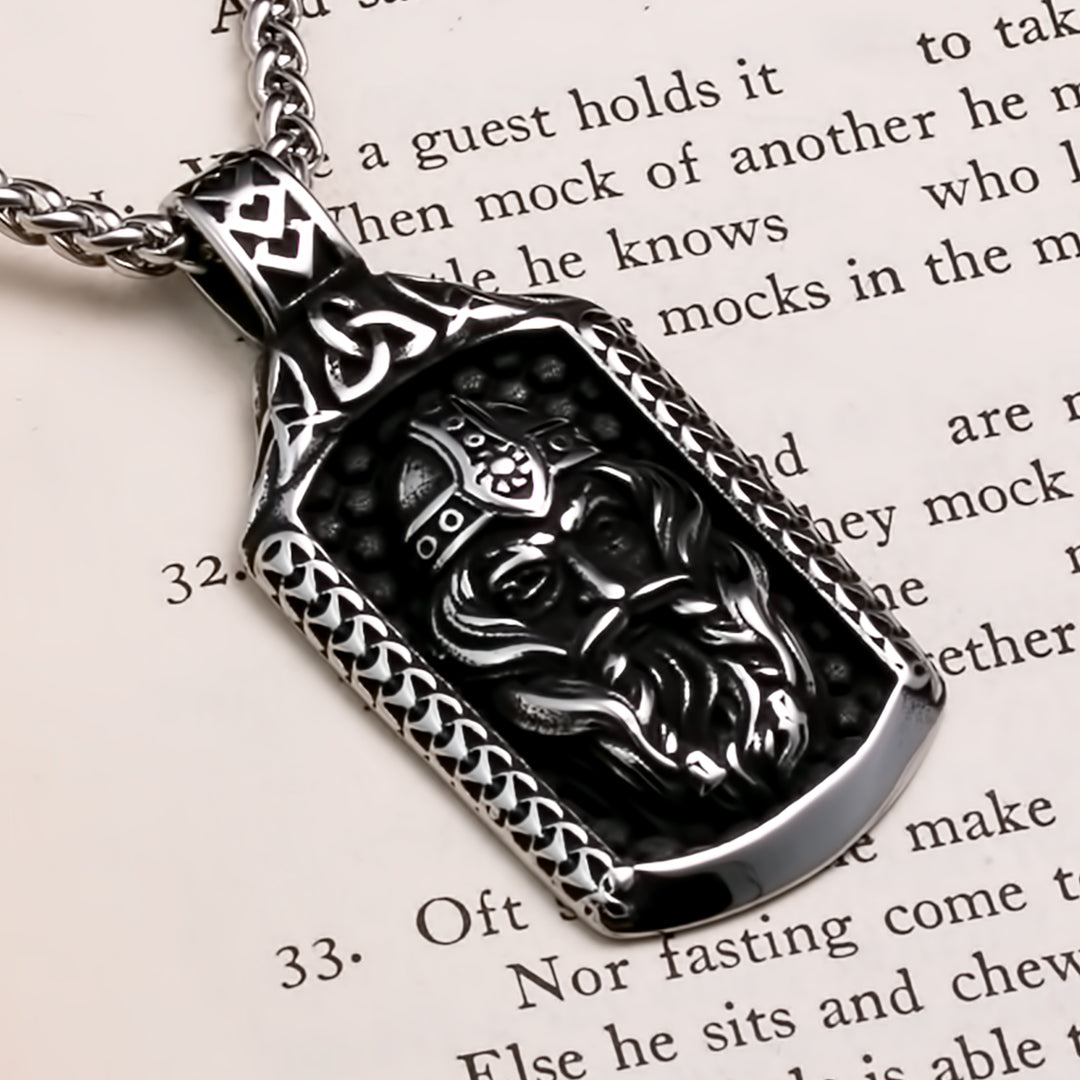 Celtic Trinity Knot Viking Pendant Necklace 316L Stainless Steel