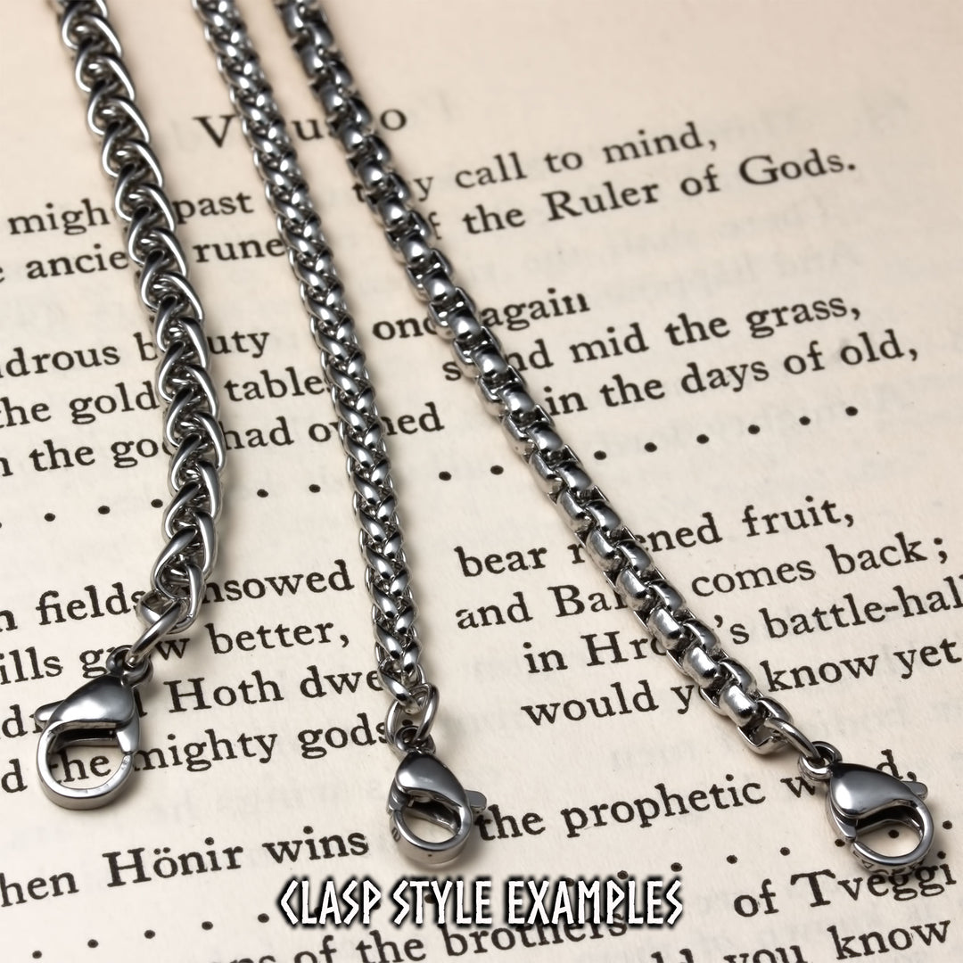 4mm Wheat 316L Stainless Steel Chain 18 inches