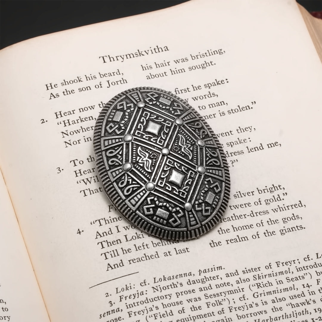 Viking Borre Oval Tortoise Fibula Brooch