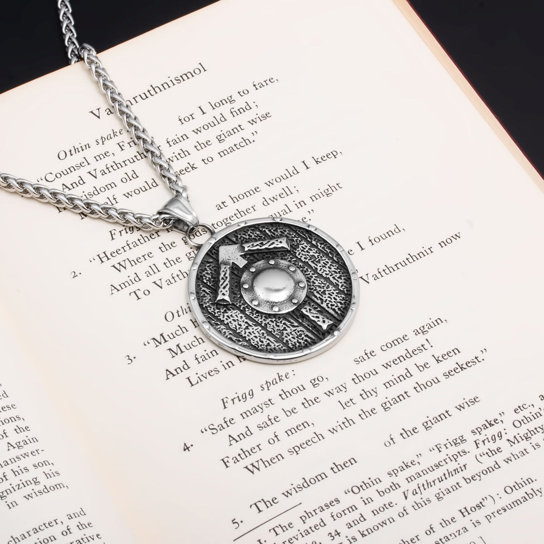 Helm of Awe Viking Pendant Necklace 316L Stainless Steel
