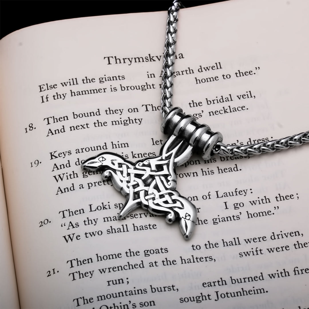 Mjolnir Viking Pendant Necklace 316L Stainless Steel