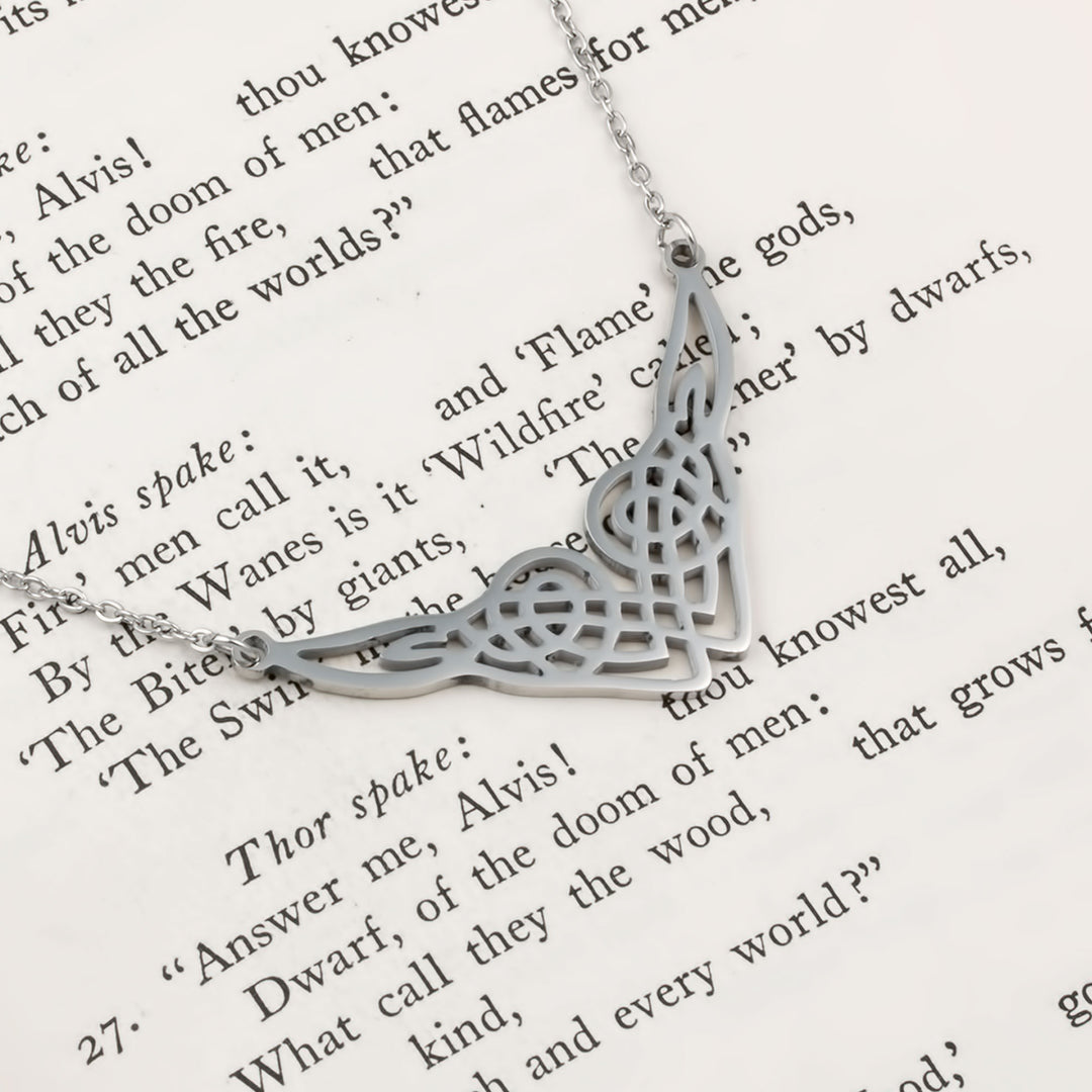 Celtic Guinevere Knot Pendant Necklace 316L Stainless Steel Viking
