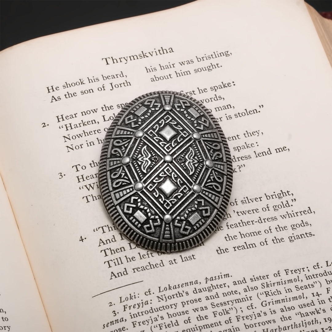 Viking Borre Oval Tortoise Fibula Brooch