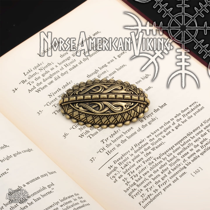 Raven Viking Brooch Zinc Alloy