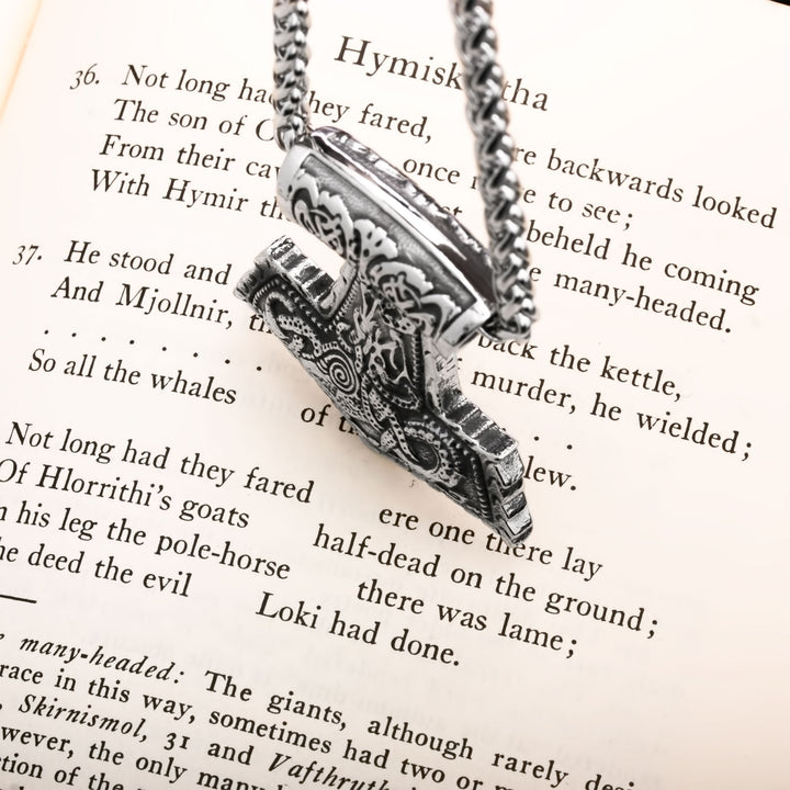 Mjolnir Viking Pendant Necklace 316L Stainless Steel