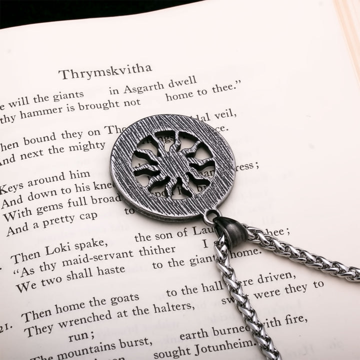 Elder Futhark Rune Viking Pendant Necklace 316L Stainless Steel