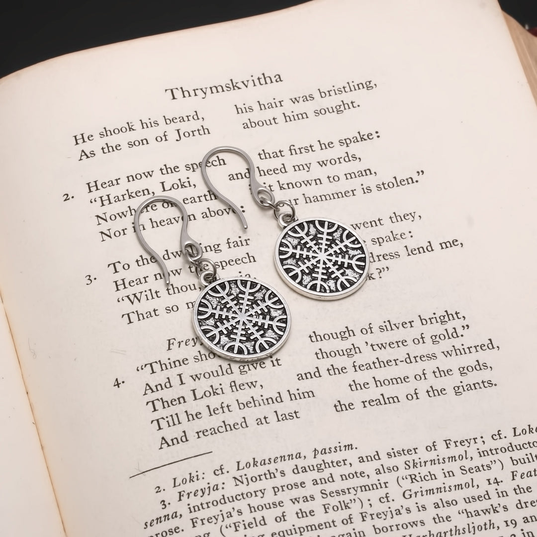 Viking Helm of Awe Earrings