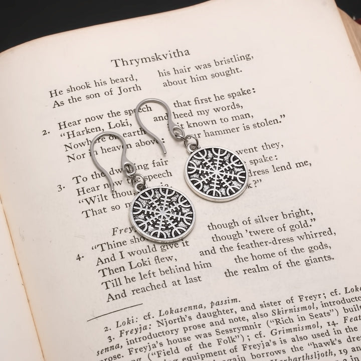 Viking Helm of Awe Earrings