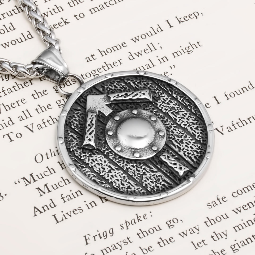 Helm of Awe Viking Pendant Necklace 316L Stainless Steel
