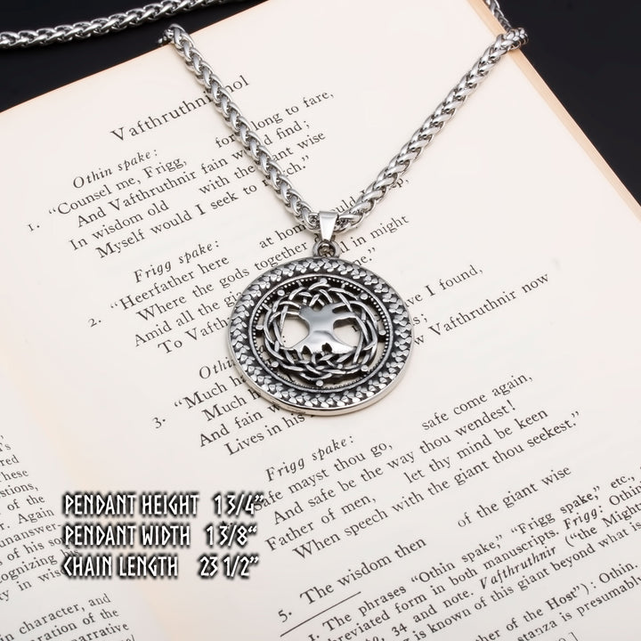 Yggdrasil Viking Pendant Necklace 316L Stainless Steel