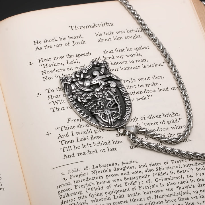 Odin Viking Pendant Necklace 316L Stainless Steel