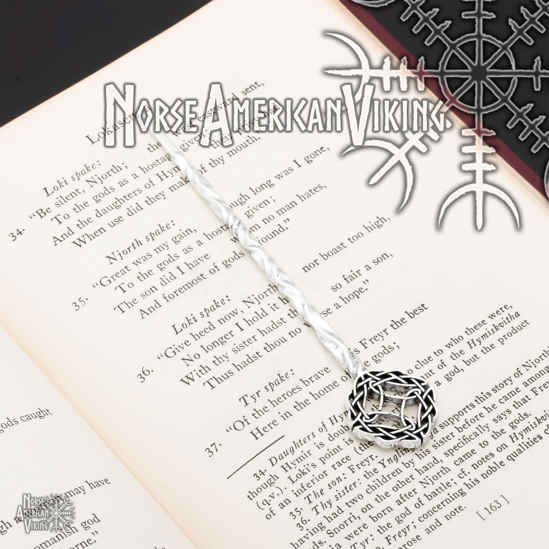 Witch Knot Hair Stick Silver Tone Zinc Alloy - view 5