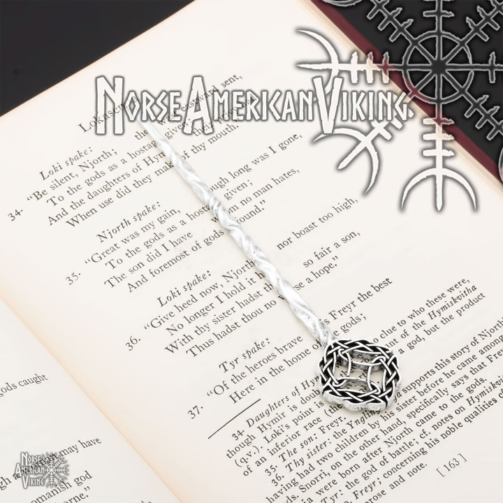 Witch Knot Hair Stick Silver Tone Zinc Alloy - view 5