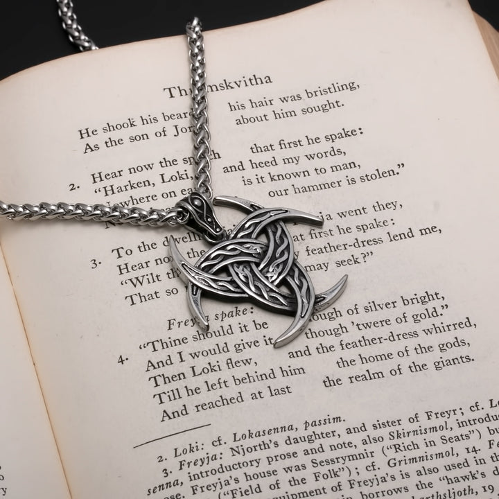 Celtic Trinity Knot Viking Pendant Necklace 316L Stainless Steel