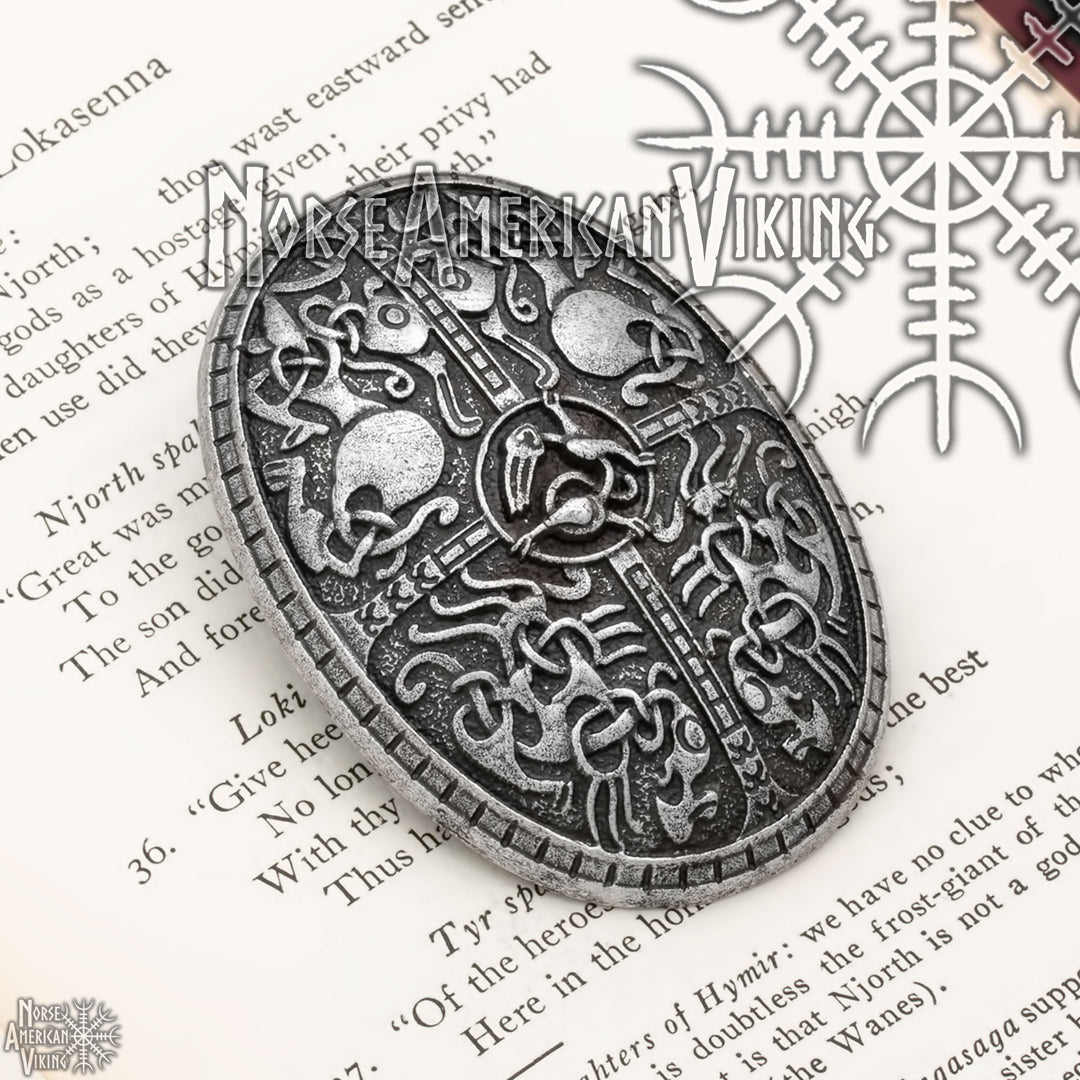 Viking Broa Oval Tortoise Brooch