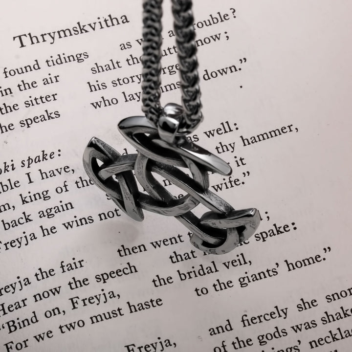 Celtic Trinity Knot Viking Pendant Necklace 316L Stainless Steel