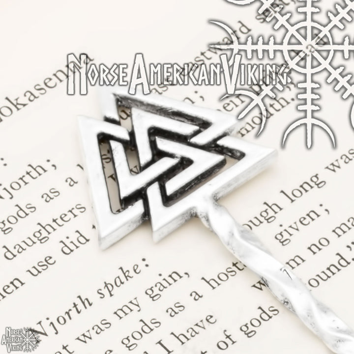 Valknut Viking Hair Stick Zinc Alloy