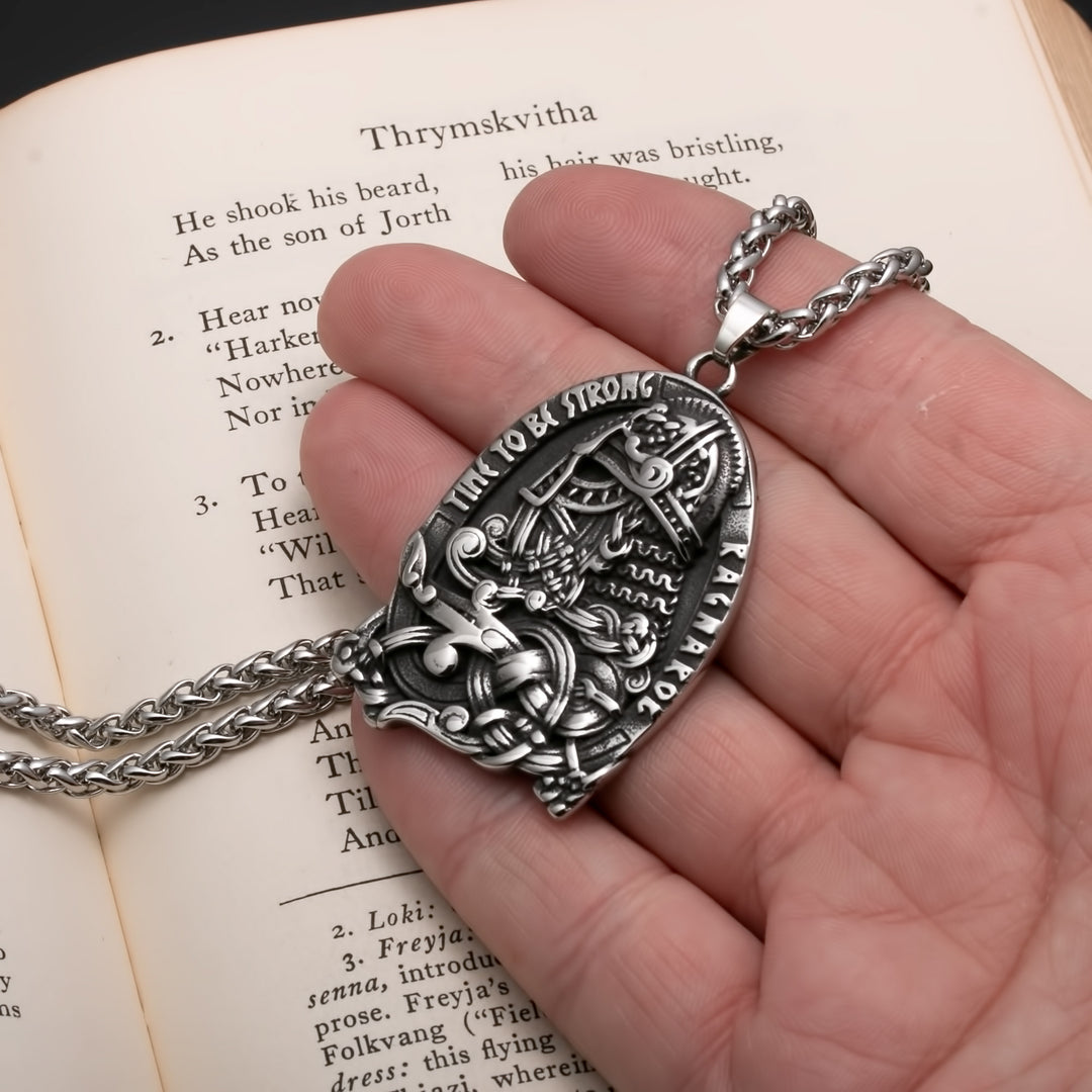 Odin Viking Pendant Necklace 316L Stainless Steel
