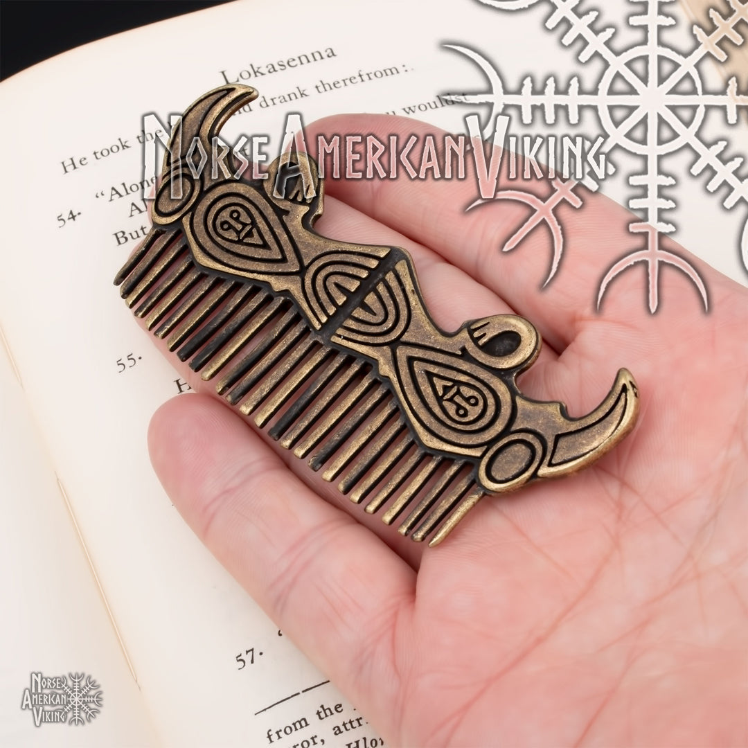 Viking Raven Odin Hair Beard Comb